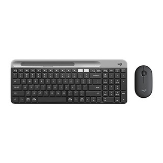 logitech 罗技 K580键盘+Pebble鼠标 无线键鼠套装 黑色