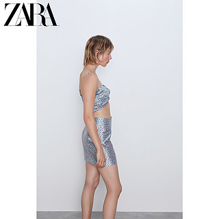 ZARA【打折】女装 花朵印花短上衣 02354146330