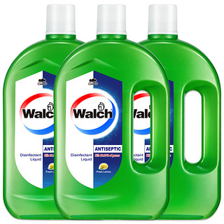 Walch 威露士 多用途消毒液衣物家居多用途非84次氯酸消毒水 青柠1Lx3+松香170ml+60mlx2