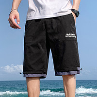 短裤男士2020年夏季韩版潮流潮牌外穿七分宽松薄款五分休闲工装裤
