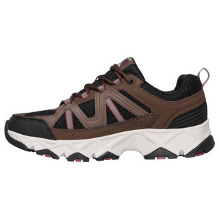 SKECHERS斯凯奇男鞋休闲鞋老爹鞋低帮拼接皮51885 BROWN / BLACK 10.5