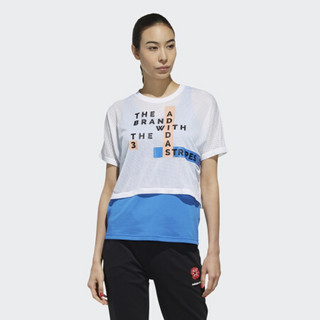 阿迪达斯官方 adidas neo W CS TSHIRT 女子短袖上衣DW7779 如图 2XL