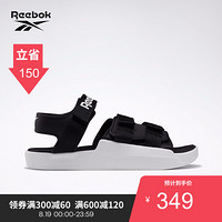 Reebok锐步SANDALSTYL男女复古休闲魔术贴凉鞋GKQ00 EF8029_黑色/白色 40.5