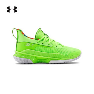 安德玛官方UA 库里Curry 7儿童篮球鞋Under Armour3022113 绿色302 39