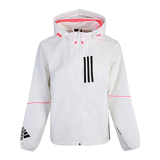 adidas 阿迪达斯 W.N.D. 女士运动夹克 GF0131 白 XL