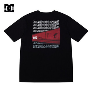 DCSHOES 春夏新款潮流印花棉制短袖情侣T恤 GDYZT20112 白夹色-WBB0 M