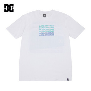 DCSHOES 春夏新款潮流印花棉制短袖情侣T恤 GDYZT20112 白夹色-WBB0 M