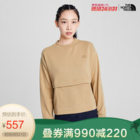 TheNorthFace北面针织上衣女户外舒适透气上新|4NB5 H7E/卡其色 XXL