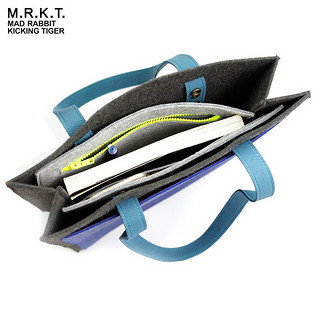 MRKT马克兔克拉克新款单肩包韩版拼接撞色手提包女大包