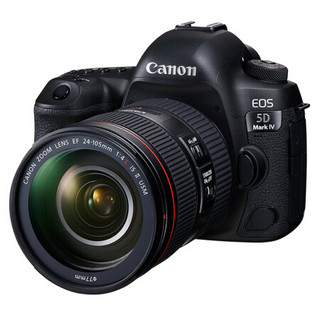 佳能（Canon）EOS 5D Mark IV 单反相机 全画幅专业级数码相机 套机 5D4 单机+24-105 IS II USM+优惠套餐