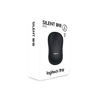 logitech 罗技 B220 2.4G 无线鼠标 1000DPI 黑色