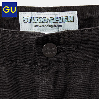 GU极优男装牛仔中裤(水洗产品)STUDIO SEVEN联名款时尚纯棉323224