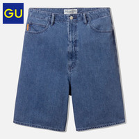 GU极优男装牛仔中裤(水洗产品)STUDIO SEVEN联名款时尚纯棉323224