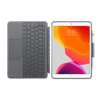 Logitech Combo Touch 键盘式保护壳配触控板 (适用于 iPad Air 第三代)