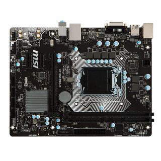 MSI 微星 H110M PRO-D M-ATX主板（LGA1151、H110）