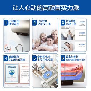 Haier/海尔 HY1电热水器电家用50/60升速热小型储水式卫生间洗澡