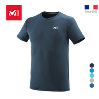 法国觅乐MILLET新款男士专业登山V领透气排汗速干半袖T恤 MIV7762