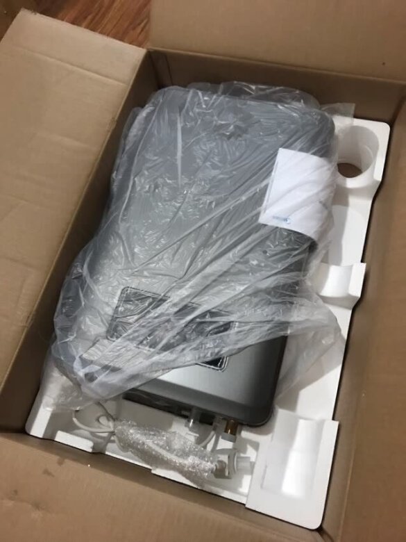 热水器看起来很不错，很适合家里的装修风格