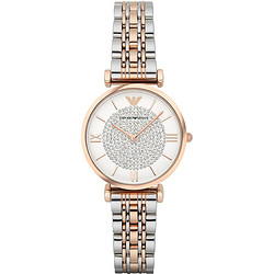 阿玛尼(Emporio Armani)手表石英表满天星女表 时尚腕表情侣手表
