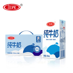 三元 小方白纯牛奶 250ml*24盒