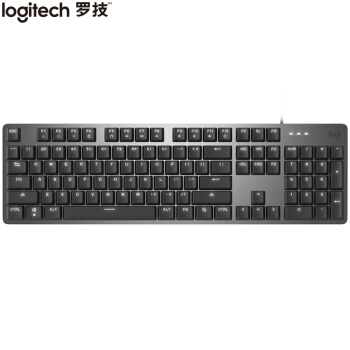 罗技logitechk845机械键盘有线键盘游戏办公键盘全尺寸单光黑色ttc轴