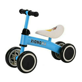 儿童滑行车平衡车无脚踏溜溜车1-2-3岁宝宝学步车妞妞车 普通款+蓝色+赠送工具