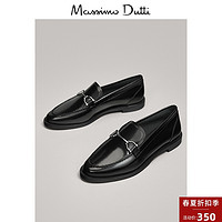春夏折扣 Massimo Dutti女鞋 搭扣装饰乐福鞋浅口单鞋休闲皮鞋 11500550800