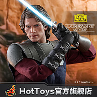 预定定金HotToys星球大战安纳金天行者比例人偶连STAP珍藏单套装