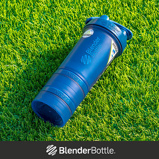 Blender Bottle摇摇杯蛋白粉代餐奶昔杯子搅拌杯运动健身水杯刻度 褐色