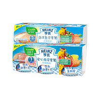 Heinz 亨氏 婴儿辅食泥海洋鱼泥肉泥 113g*6瓶 *2件