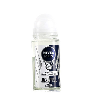 NIVEA 妮维雅 男士黑白出众爽身走珠50ml干爽抑汗香体去异味不留印渍