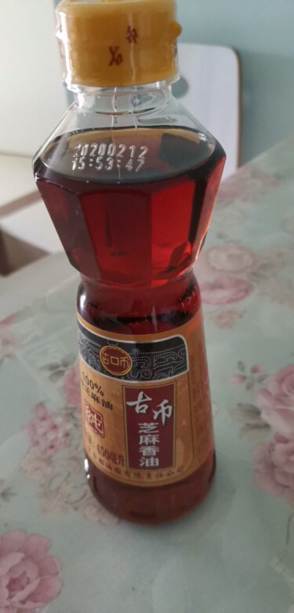 古币纯芝麻香油450ml