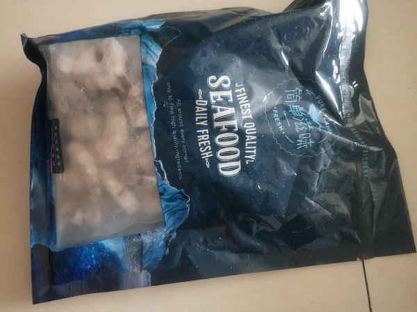 这个大虾仁还是很不错的，基本上没有冰。吃