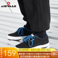 AIRWALK AW192M70EC10 男士低帮帆布鞋  黑色