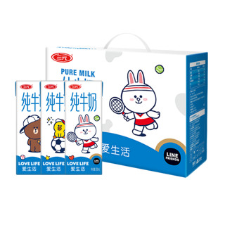 SANYUAN 三元 LINE FRIENDS合作款 纯牛奶 200ml*10盒