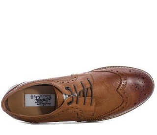 Original Penguin 原创企鹅 Mens Sage Brogue Leather Shoes 男士布洛克皮鞋 Tan UK9