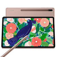 SAMSUNG 三星 Galaxy Tab S7+ 12.4英寸 Android 平板电脑(2880*1752dpi、骁龙865+、6GB、256GB、WiFi版、迷雾金、SM-T970)