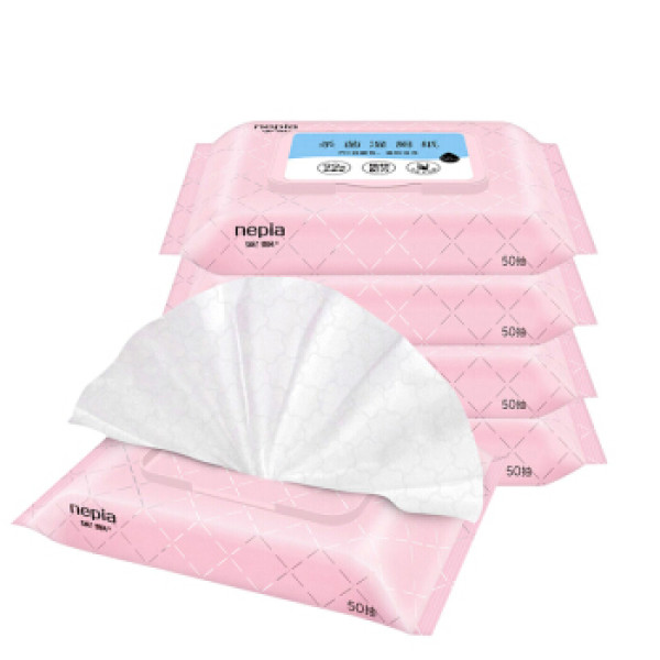 妮飘(nepia) 湿巾除菌湿厕纸小包装便携卫生厕后清洁湿厕巾 50抽*5包
