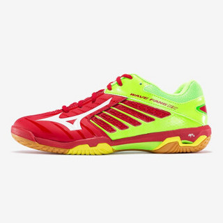 Mizuno 美津浓 Wave Fang RX2 中性羽毛球鞋 71GA170501 中国红/白/荧光绿 42