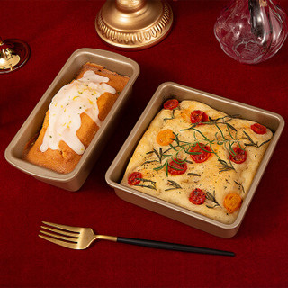 美国sol家用烘焙模具烤盘工具披萨蛋糕土司吐司面包马芬全套6寸8寸大中小号深长正方形烤箱专用不粘不沾10l烤箱两件套 报价价格评测