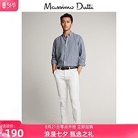 春夏折扣 Massimo Dutti男装 亚麻细格纹男士衬衫上衣 00148148400