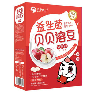 欧瑞园 酸奶溶豆零食益生菌儿童营养休闲零食溶溶豆高钙与锌无添加白砂糖酸奶18g入口即化 酸奶溶豆苹果味