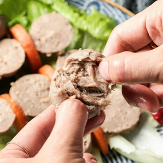 正宗潮汕牛肉丸牛筋丸潮州手工丸子手打汕头特产牛肉火锅食材组合 牛肉丸1斤+牛筋丸1斤