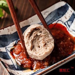正宗潮汕牛肉丸牛筋丸潮州手工丸子手打汕头特产牛肉火锅食材组合 牛肉丸1斤+牛筋丸1斤
