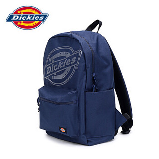 Dickies 双肩包新品男女背包大容量电脑包旅游休闲包学生书包 大logo蓝色