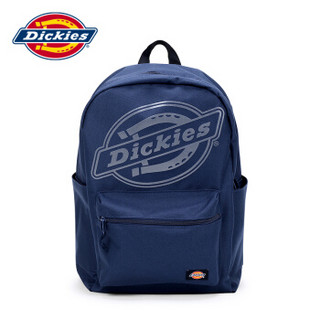 Dickies 双肩包新品男女背包大容量电脑包旅游休闲包学生书包 大logo蓝色