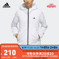 阿迪达斯官网adidas O2 WB WIND男装运动型格夹克外套EH3768 白/黑色 A/M(175/96A)