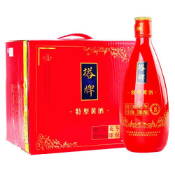 塔牌 绍兴黄酒 八年冬酿花雕500ml*6瓶 特型黄酒 送礼礼盒装