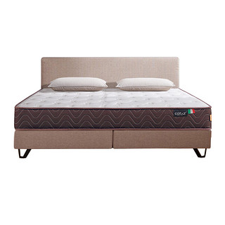 顾家家居瞌睡猫席梦思弹簧床垫泰国天然乳胶床垫软垫1.8米垫子