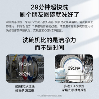 美的 Midea 华凌台式洗碗机全自动家用免安装迷你小型消毒烘干刷碗Vie1